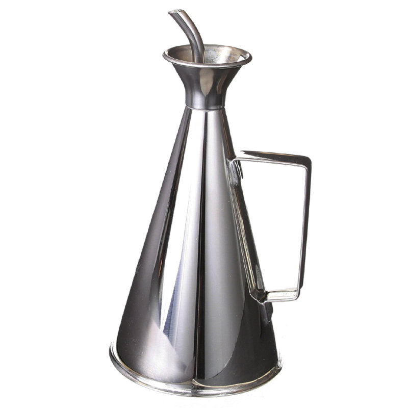 Prep & Savour Stainless Steel NoDrip Olive Oil Cruet